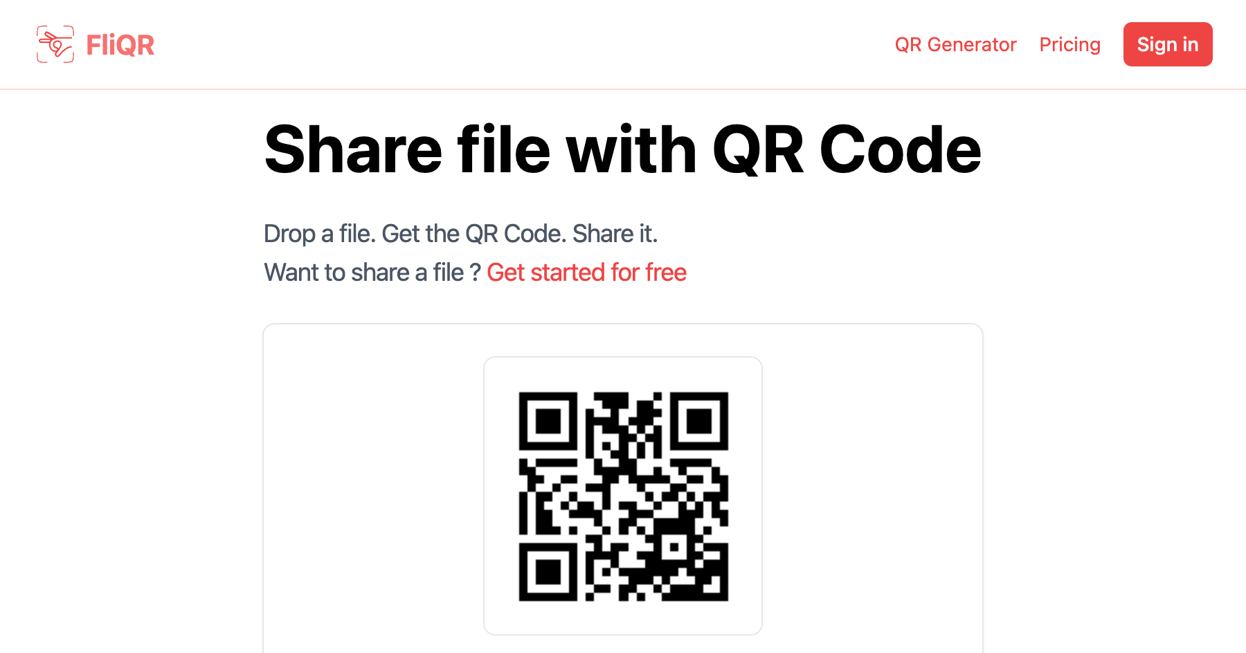 Share A MP4 Video Using A QR Code FliQR